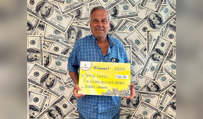 Retired Firefighter and 9/11 First Responder Wins Top Prize on $500,000 CA$HWORD